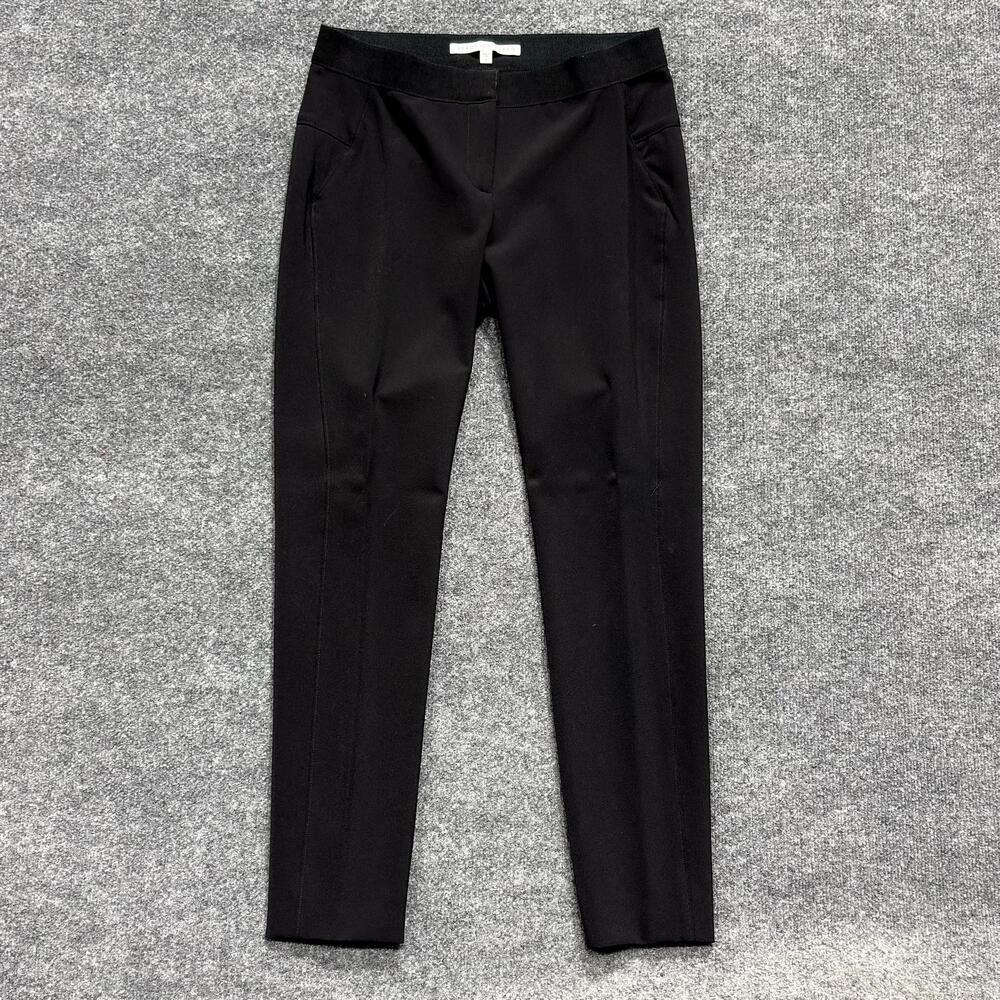 Veronica Beard Pants Womens 8 Black Ponte Scuba Leggings Knit Pull On Stretch